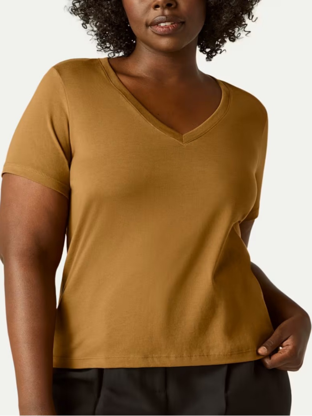 Bombas Pima Cotton V-Neck T-Shirt